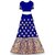 Heaven Blue Girls Lehenga Choli Ethnic Wear Embroidered Lehnga Ghagra Choli Dupatta Set Blue Pack of 1