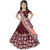 Heaven Blue Girls Lehenga Choli Ethnic Wear Embroidered Lehnga Lehenga Choli and Dupatta Set Maroon Pack of 1