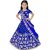 Heaven Blue Girls Lehenga Choli Ethnic Wear Embroidered Lehnga Lehenga Choli and Dupatta Set Light Blue Pack of 1