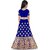 Heaven Blue Girls Lehenga Choli Ethnic Wear Self Design Lehnga Lehenga Choli and Dupatta Set Blue Pack of 1