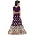 Heaven Blue Girls Lehenga Choli Ethnic Wear Embroidered Lehnga Lehenga Choli and Dupatta Set Purple Pack of 1