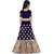 Heaven Blue Girls Lehenga Choli Ethnic Wear Self Design Lehnga Lehenga Choli and Dupatta Set Blue Pack of 1