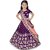 Heaven Blue Girls Lehenga Choli Ethnic Wear Embroidered Lehnga Lehenga, Choli and Dupatta Set Purple (Pack of 1)