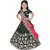 Heaven Blue Girls Lehenga Choli Ethnic Wear Embroidered Lehnga Lehenga, Choli and Dupatta Set Green (Pack of 1)