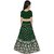 Heaven Blue Girls Lehenga Choli Ethnic Wear Embroidered Lehnga Lehenga, Choli and Dupatta Set Green (Pack of 1)
