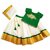 Heaven Blue Girls Lehenga Choli Ethnic Wear Self Design Lehnga Lehenga, Choli and Dupatta Set Green (Pack of 1)