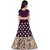 Heaven Blue Girls Lehenga Choli Ethnic Wear Embroidered Lehnga Lehenga, Choli and Dupatta Set Purple (Pack of 1)