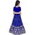 Heaven Blue Girls Lehenga Choli Ethnic Wear Embellished Lehnga Lehenga, Choli and Dupatta Set Multicolor (Pack of 1)