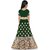 Heaven Blue Girls Lehenga Choli Ethnic Wear Embroidered Lehnga Lehenga Choli and Dupatta Set Green Pack of 1