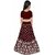 Heaven Blue Girls Lehenga Choli Ethnic Wear Solid Lehnga Lehenga Choli and Dupatta Set Maroon Pack of 1