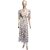 Women's Polyester Beautiful Delta Print Midi Frock and Lycra for pretty look.