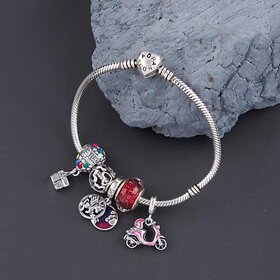 Pink Scooter, Up House & Balloons Pandora Bracelet