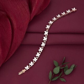 Sparkling Butterfly Diamond Tennis Bracelet