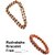 5 Mukhi Rudraksha Golden Cap Mala With Rudraksha Bracelet For Men  Women