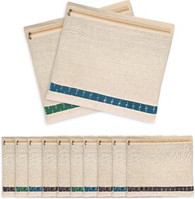 Cotton Saree Bags/Covers for Storage with Zip Closure (16 x 14 inches)