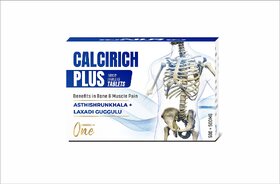 Enrrich One Calcirich Plus 30 tablets herbal tablets for bones and muscle pain Asthishrunkhala  Laxadi Guggulu