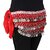 Kaku Fancy Dresses Red Silver Sanil Belly Belt for Western Belly Dance - Red  Silver, Free Size, for Girls