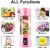 Daybetter 6 Blade Smoothie Maker And Portable Electric Usb Juice Maker Juicer Bottle Blender Mixer Rechargeable Bottle And Portable Fruit Blender Maker Protein Shaker(Multi) (Small)