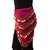 Kaku Fancy Dresses Magenta Golden Triangle Belly Belt for Western Belly Dance - Magenta  Golden, Free Size, for Girls