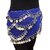 Kaku Fancy Dresses Blue Silver Belly Belt for Western Belly Dance - Blue  Silver, Free Size, for Girls