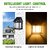 Daybetter Wall Lamp Solar Lights  Wireless Dusk To Porch Lights  Fixture Solar Wall Lantern With 3 Modes Waterproof Outdoor Lighting For Office  Home Garden  Balcony (Pack Of 2) Tar-G1