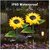 Daybetter Sunflower Solar Lights Waterproof Garden Lights  20 Led Starburst Swaying Lights  Solar Outdoor Garden Decor For Balcony  Garden  Lawn (Pack Of 2) Tar-O1