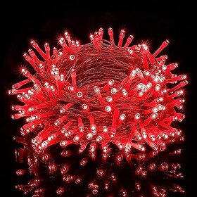 Daybetter 15 Meter 30 Led Decorative Pixel Led String/Rice Light  36 Feet Single Colour Diwali Still Led Ladi String Light For Home Decor Christmas Diwali And Festive Decoration (Red) Da-36