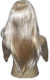Kaku Fancy Dresses Girl Straight Styler Skin Color Hair Wig - Skin, Free Size, for Girls