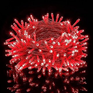 Daybetter 15 Meter 30 Led Decorative Pixel Led String/Rice Light  36 Feet Single Colour Diwali Still Led Ladi String Light For Home Decor Christmas Diwali And Festive Decoration (Red) Da-36