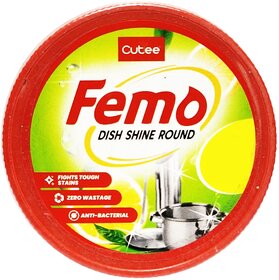 Cutee Femo Dish Shine Round - 500gm