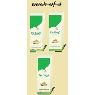 Enrrich One Bye Cough Syrup(Pack of3)Relieves Cough Naturally Herbal Syrup 100 ml