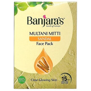 Multani Mitti Sandal Banjara's Face Pack Powder - 100g