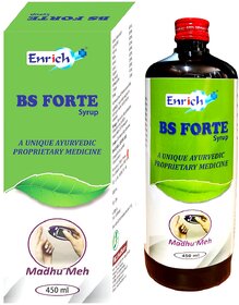 Enrich Plus  BS Forte Syrup(Pack of 2 )A unique Herbal Proprietary Medicine 450ml