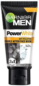 Garnier Men Turbo Bright Anti Pollution Double Action Face Wash - 50gm