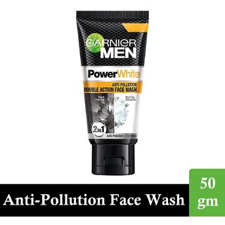 Anti Pollution Double Action Turbo Bright Garnier Men Face Wash - 50gm