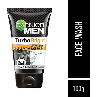 Garnier Men Double Action Cleans Skin Deeply Face Wash (100g)