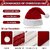 Kaku Fancy Dresses Santa Clause Cap  Santa Hat  Santa Hat for Kids  Red Christmas Caps 6pcs, Free Size, for Boys,Girl