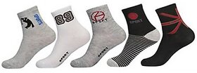 Ddh Ankle Socks Set Of 5 Pairs