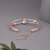 Fancy Double Layer Rose Metal Bracelet