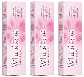 White Tone Soft  Smooth Face Cream - 25gm (Pack Of 3)