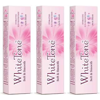 White Tone Soft  Smooth Face Cream - 25gm (Pack Of 3)