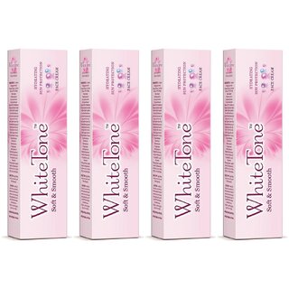 White Tone Soft  Smooth Face Cream - 25gm (Pack Of 4)