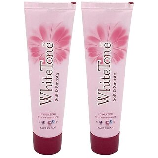 White Tone Hydrating Sun Protection Face Cream - Pack Of 2 (25g)