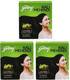 Godrej Kali Mehendi Powder Hair Colour - 24g (Pack Of 3)