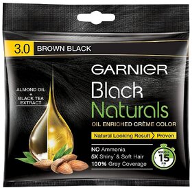 Garnier Color Naturals Brown Black 1 Crme Hair Color - 20ml+20g
