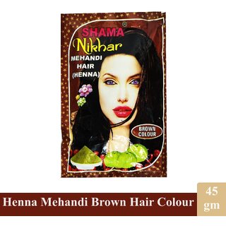 Buy Mehandi Henna Brown Shama Nikhar Hair Colour - 45gm Online - Get 26 ...