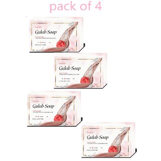 Enrich Plus  Gulab Soap Body Cleanser(Pack of 4 )Glow of Skin 75gm