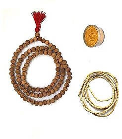 Spherulemuster Original Chandan Mala (108+1) Beads with Chandan Fragrance| Jaap Mala