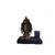Spherulemuster Metal Antique Budha Pen Stand Monk Decorative for Home Decor (Brown 15 x 7.5 x 17cm)