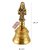 Spherulemuster Brass Hanuman Face Bell/ Ghanti for Worship Pooja (Gold)